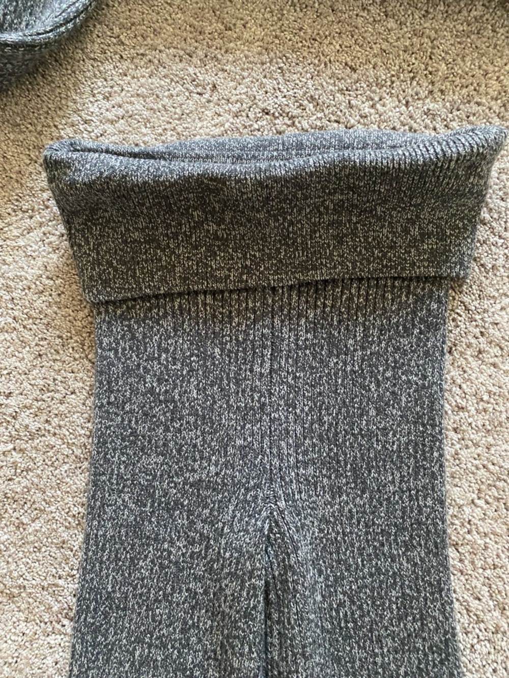 aerie Ribbed Knit Wide-Leg Pants Set - Gray - Picture 3 of 4